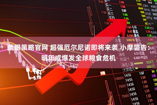 鹰眼策略官网 超强厄尔尼诺即将来袭 小摩警告：明年或爆发全球粮食危机